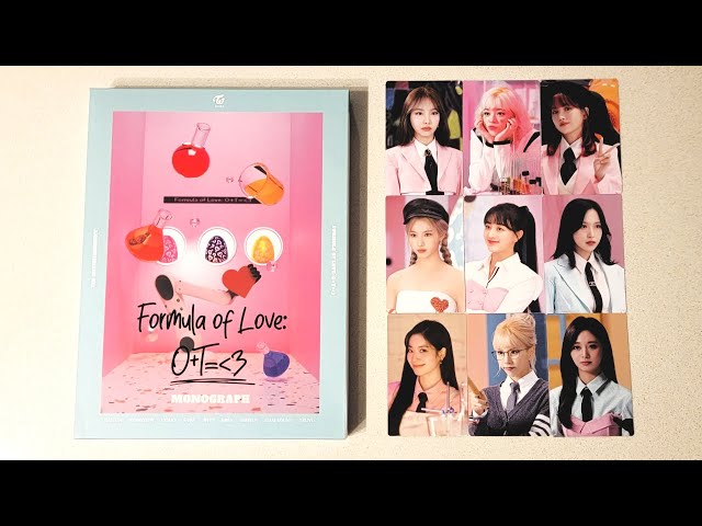 트와이스 (TWICE) Formula of Love: O+T=＜3 Monograph Unboxing - YouTube