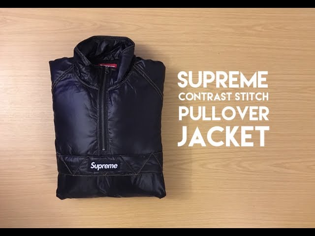 Supreme Contrast Stitch Pullover Jacket - Review - YouTube