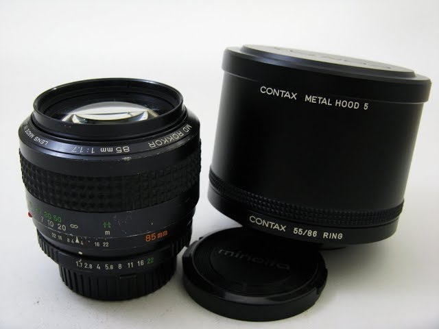 minolta MD ROKKOR 85mm F1.7 - YouTube