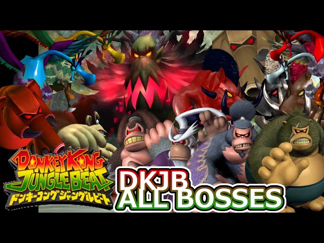 Donkey Kong Jungle Beat ALL BOSSES - YouTube