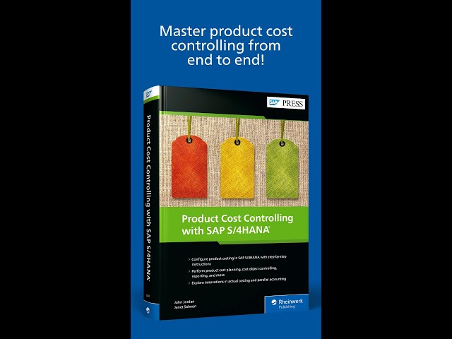 Learn Product Cost Controlling, SAP BW/4HANA Migration, and More
