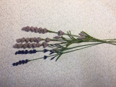 ラベンダー（Lavender)の編み方 - YouTube
