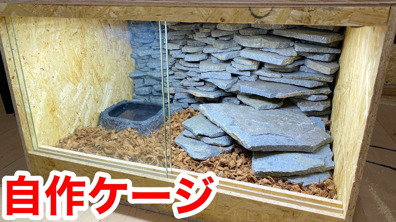 Make your own fashionable reptile cage using stone walls - YouTube