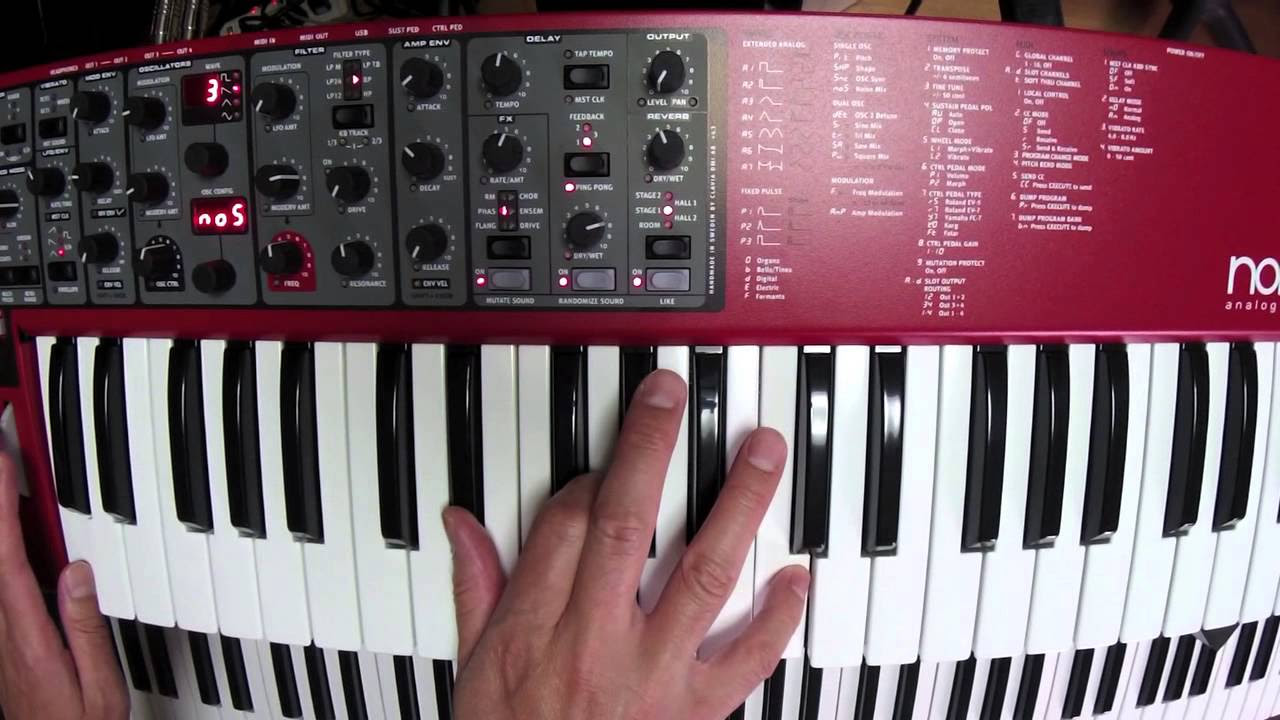 Nord Lead A1 を弾いてみた。 - YouTube
