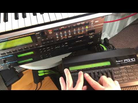 Roland D-110 and PG-10 - YouTube