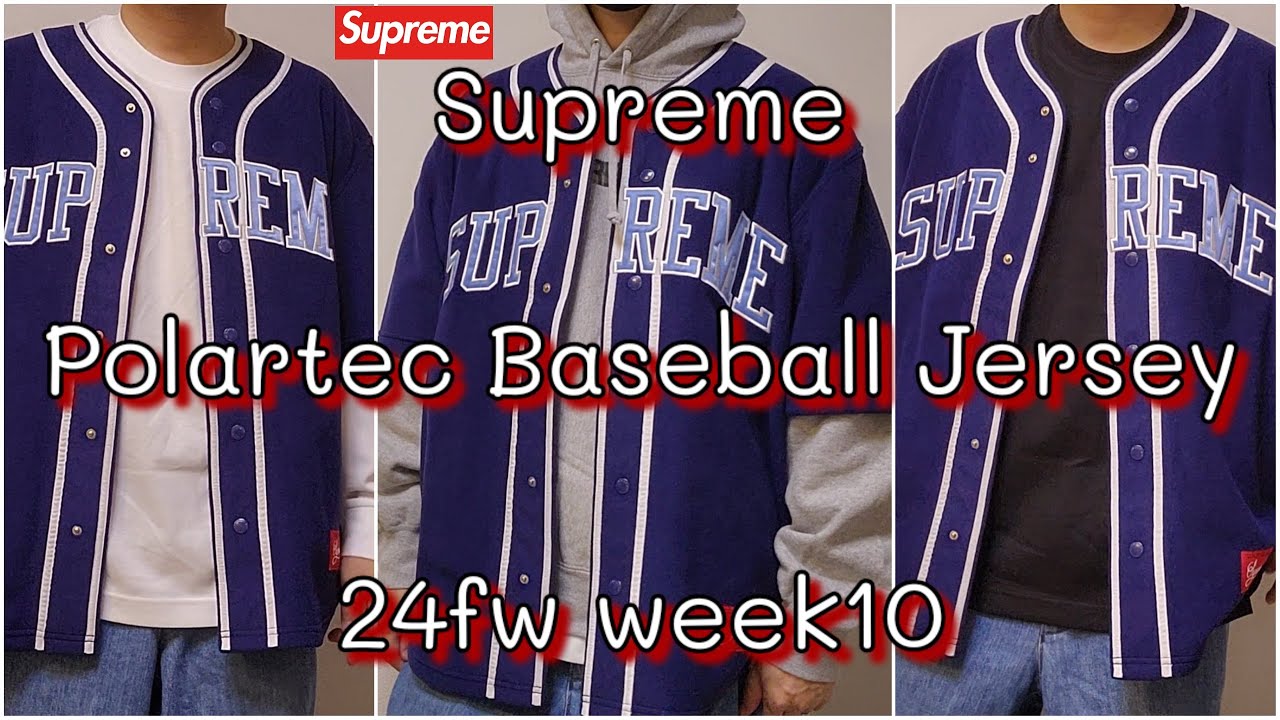 supremeベースボールシャツ ポーラテック Supreme Polartec Baseball