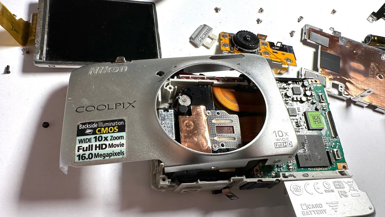 Nikon Coolpix Disassembly - YouTube