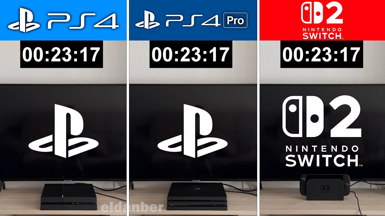 PS4 vs PS4 Pro vs NINTENDO SWITCH 2 | Graphics and Loading Times