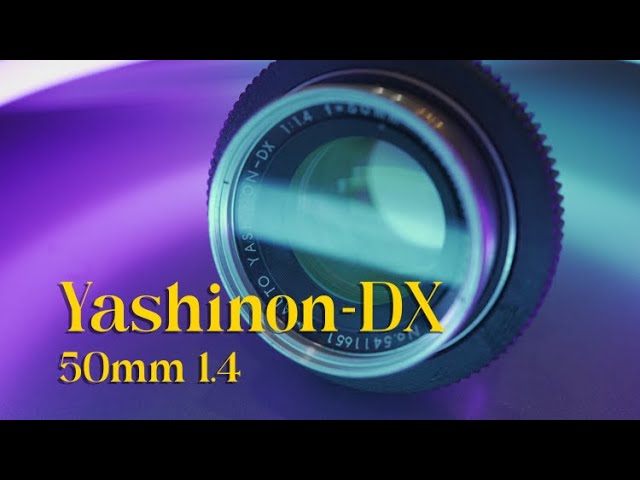 Yashinon dx 50mm 1.4 flare Vintage Lens - YouTube