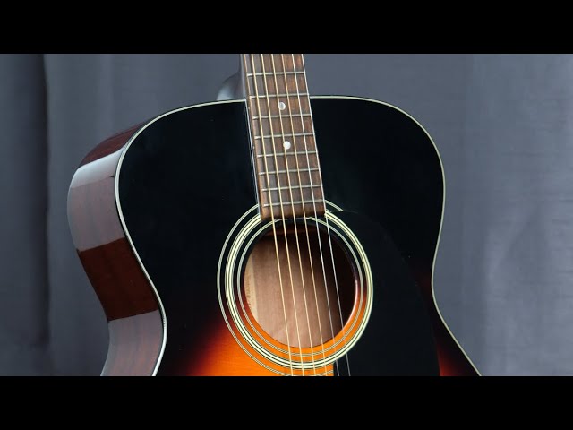 Aria DreadNought AF-28 ทรง OM Top solid :รีวิว - YouTube