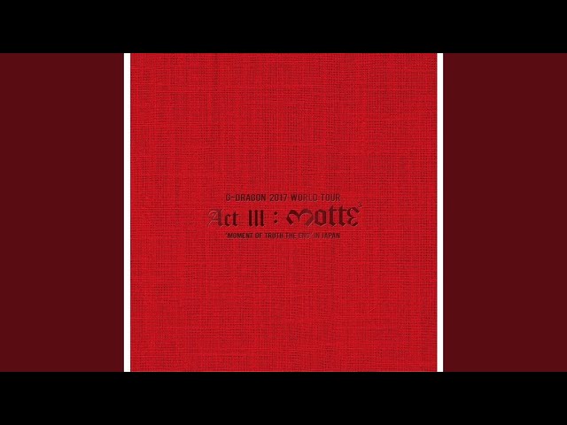 INTRO. KWON JI YONG (Middle Fingers-Up) (G-DRAGON 2017 WORLD TOUR