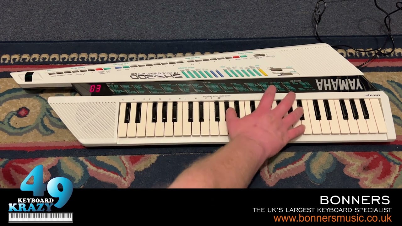 Yamaha SHS-200 Keytar/Sholkey Part 1/2 - YouTube