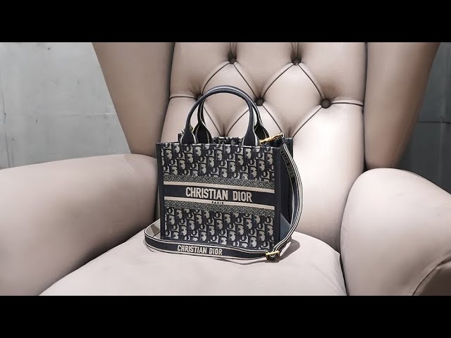 CHRISTIAN DIOR ブックトート バッグ スモール ディオール オブリーク