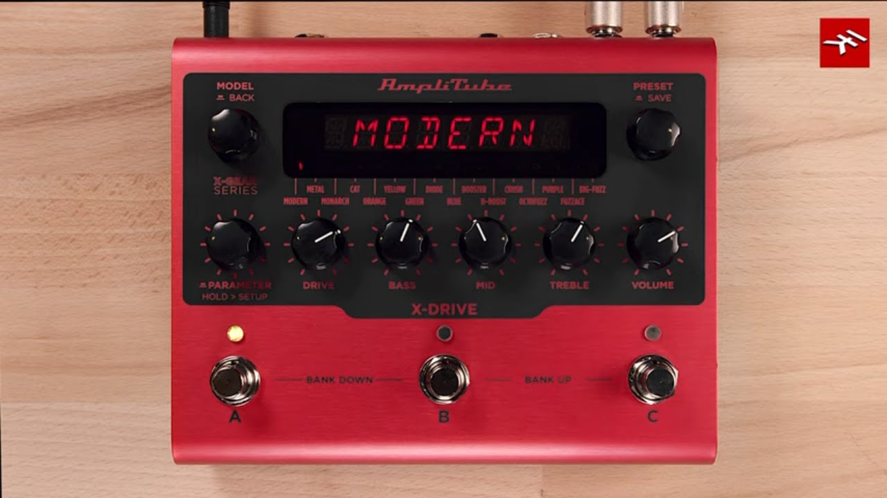 Sound Demos: AmpliTube X-DRIVE distortion pedal - part of the