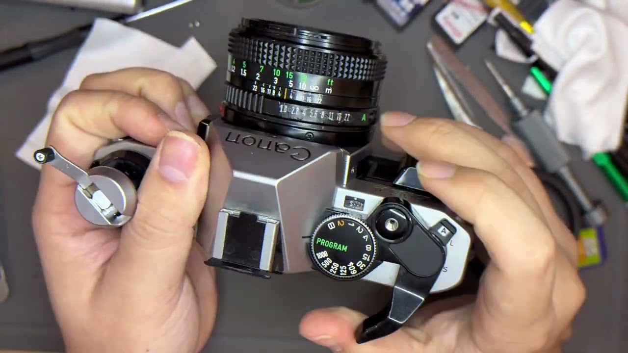 Canon AE1 program with canon nfd 50 1.8 - YouTube