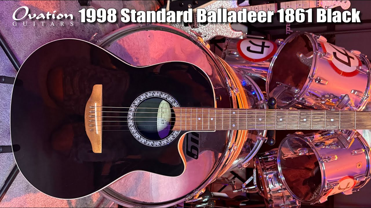 Ovation Standard Balladeer Model 1861 1998 Black: Ostronomy Guitar