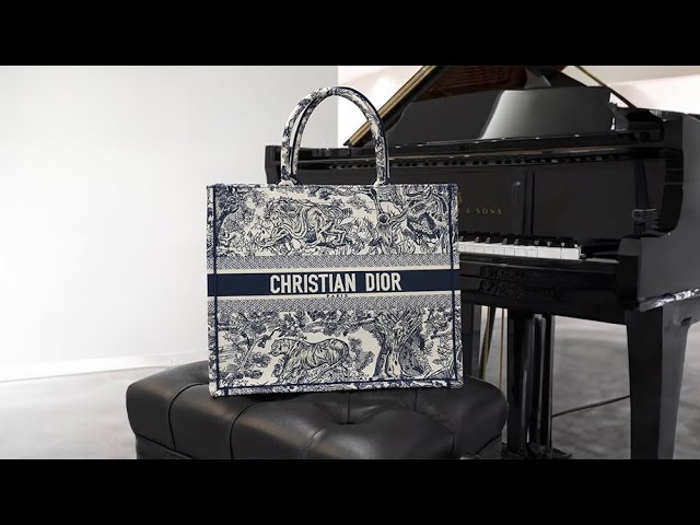 CHRISTIAN DIOR ブックトート バッグ ラージ トワル ドゥ ジュイ エン