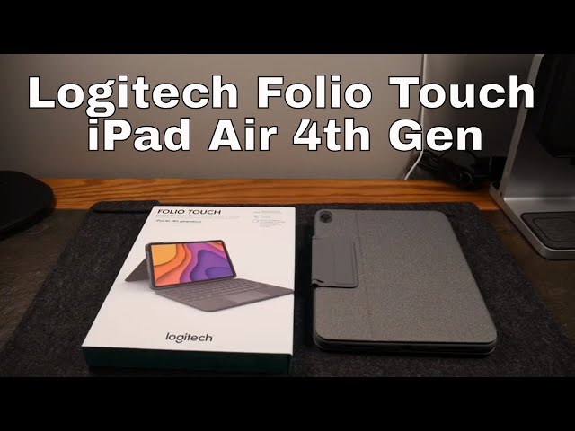 Logitech Keyboard Folio Touch For iPad Air 4th Gen - YouTube