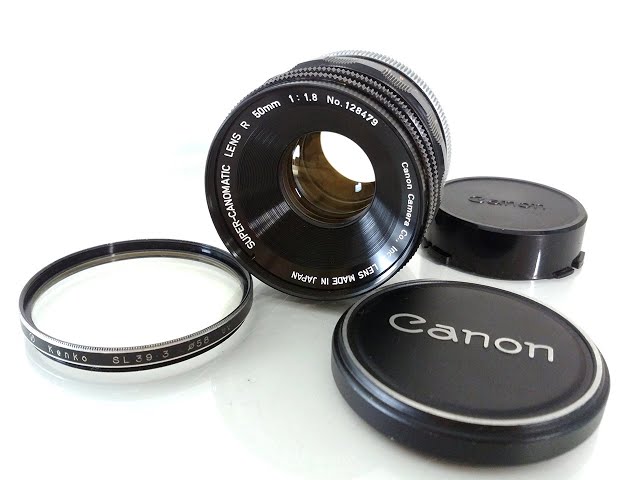 Canon SUPER-CANOMATIC LENS R 50mm F1.8 - YouTube
