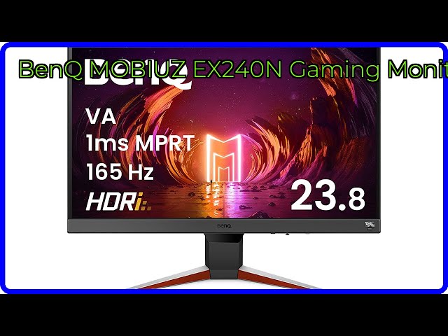 BenQ mobiuz 165hz ゲーミングモニターex240n 動作確認済み Amazon.co