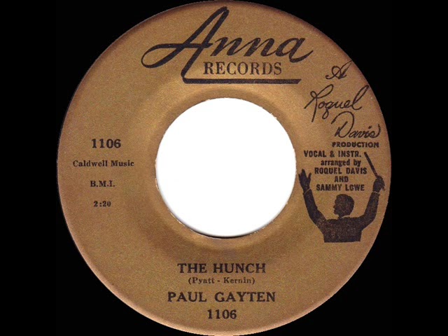 PAUL GAYTEN - The Music Goes Round & Round [Argo 5257] 1956 - YouTube