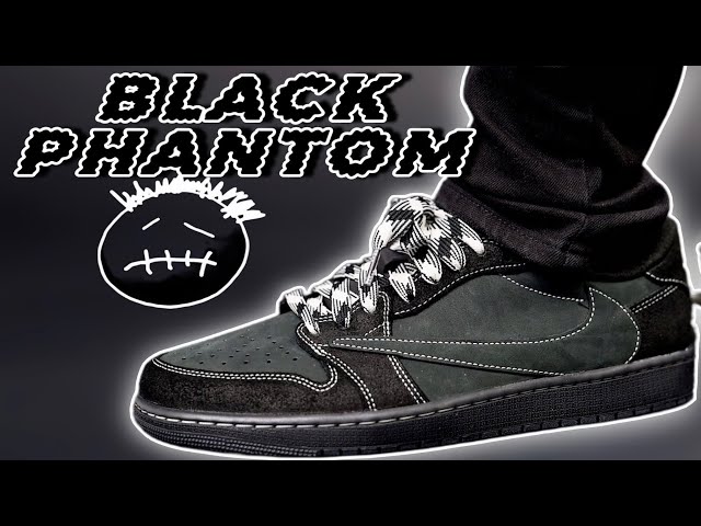 Travis Scott x Air Jordan 1 Low OG SP BLACK PHANTOM Review & On