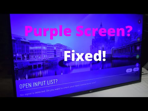 How to fix a Purple TV Screen? LG 49UH6100 - YouTube