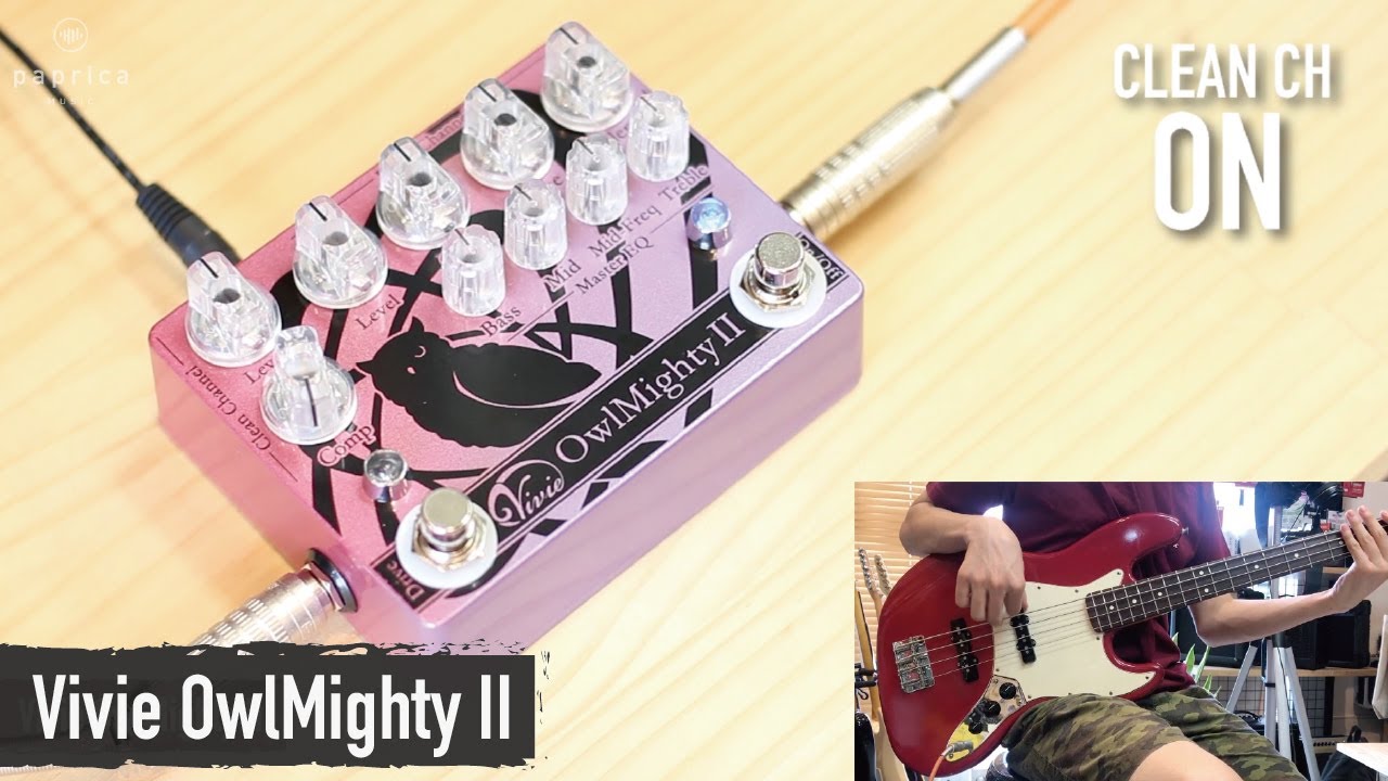 Vivie OwlMighty II Bass Preamp Sound Check - YouTube