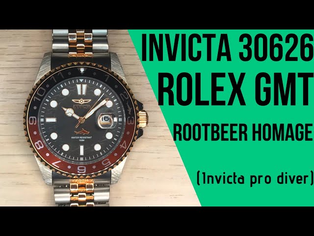 Invicta Pro Diver 30626 Watch Review: A Rolex Rootbeer GMT Homage