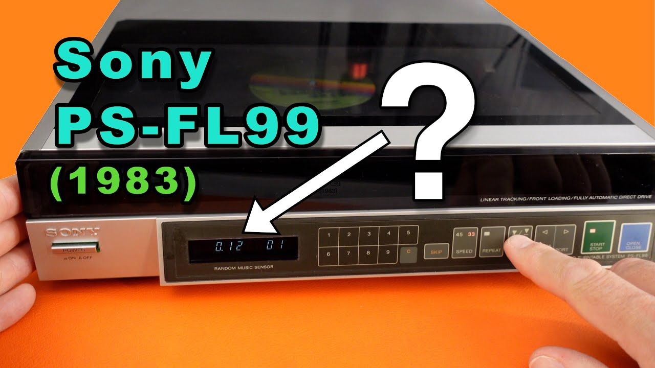 Sony PS-FL99 vinyl record player with an unusual digital feature