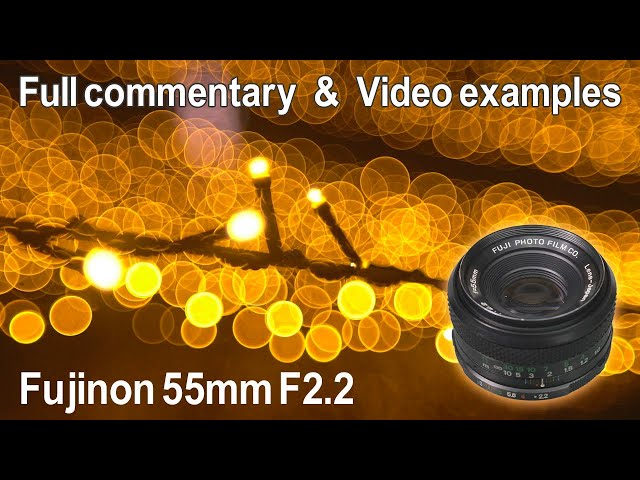 Vintage Lens Review in Video examples / Fujinon 55mm F2.2(M42