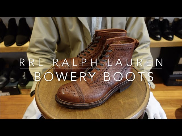 Ralph Lauren RRL (Double RL) Bowery Boots, lace-up boots, made in