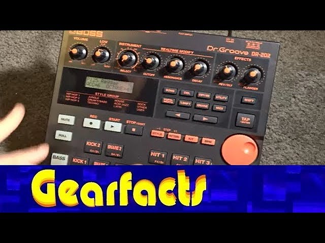 Boss DR-202 drum machine and bass synth. Awesome crazy beats