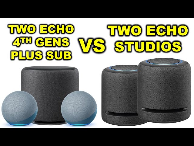 2 Echo 4th Gens PLUS Subwoofer VS 2 Echo Studios SOUND TEST - YouTube
