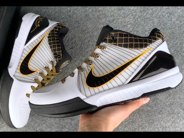NIKE KOBE 4 PROTRO WHITE BLACK DEL SOL AV6339-101 - YouTube