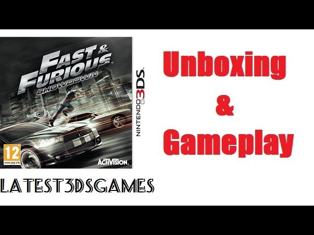 Fast & Furious Showdown Nintendo 3DS Unboxing & Gameplay - YouTube