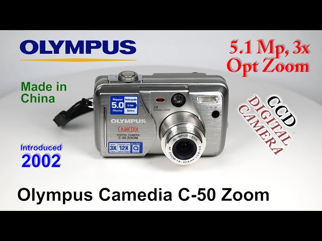 2002 Olympus C-50 Zoom - CCD Digital Camera - YouTube