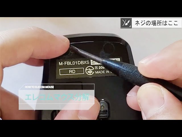 No screws to disassemble the mouse! My ELECOM mouse wasn't working