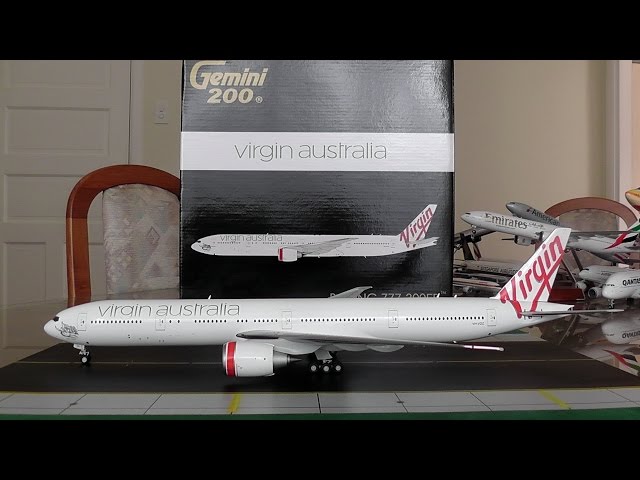 Gemini Jets 1:200 Virgin Australia 777-300ER Unboxing and Review