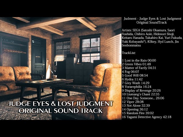 Judment JudgeEyes & Lost Judgment Original SoundTrack - YouTube