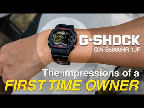 My FIRST G-SHOCK straight from Japan | GW-B5600HR-1JF - YouTube