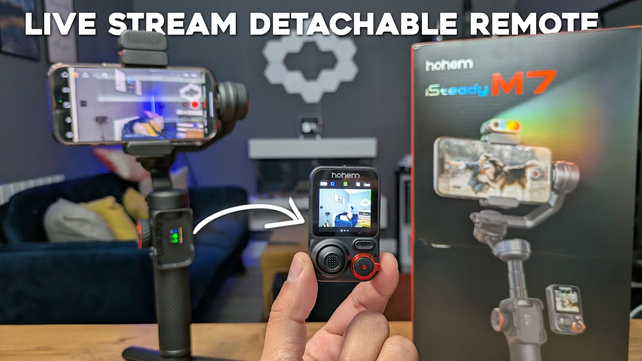 Hohem iSteady M7 has a Detachable Remote with Live Video Stream