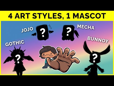 🔴 Re-Designing Our Mascot in Different Styles as Voted by our