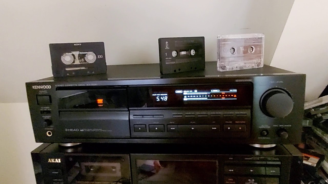 Kenwood KX-7030 test play & record - YouTube