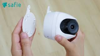 Safie】天井・壁に設置する方法QBiC CLOUD CC 2 CC 2L - YouTube