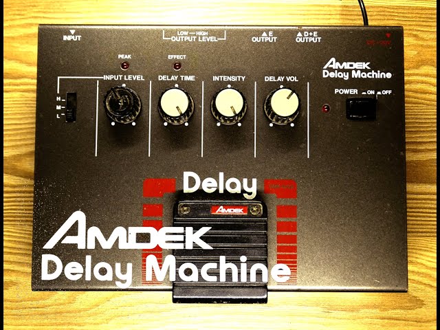 Amdek DMK-100 Delay Machine - YouTube