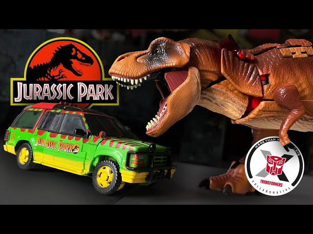 Jurassic Park X TRANSFORMERS Toys! Unboxing Tyrannocon Rex