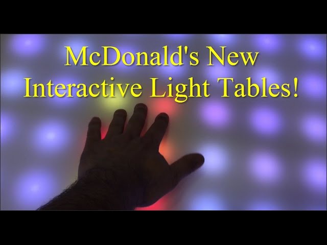 McDonald's New Interactive Light Tables! - YouTube