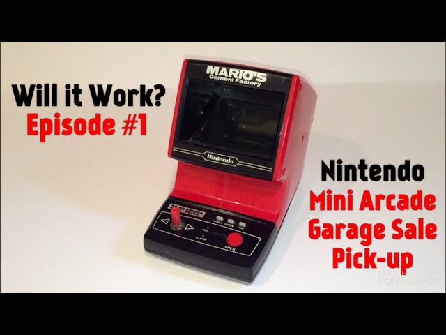 Mario's Cement Factory - Vintage Nintendo Mini Arcade Game - Will