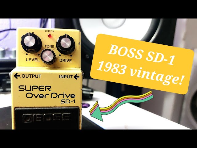 Boss Super Overdrive Sd-1, 1983 vintage! #bosssd1 #boss #bosspedal